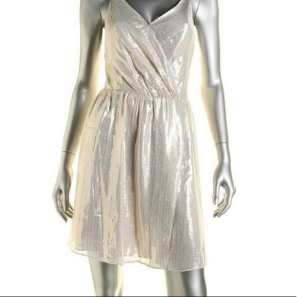 Alice + Olivia Silk Shimmer Dress